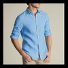 Milos Blue Linen Shirt - SS/25 Collection